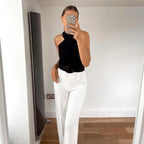 Isidora | Elegante top met gekruiste band