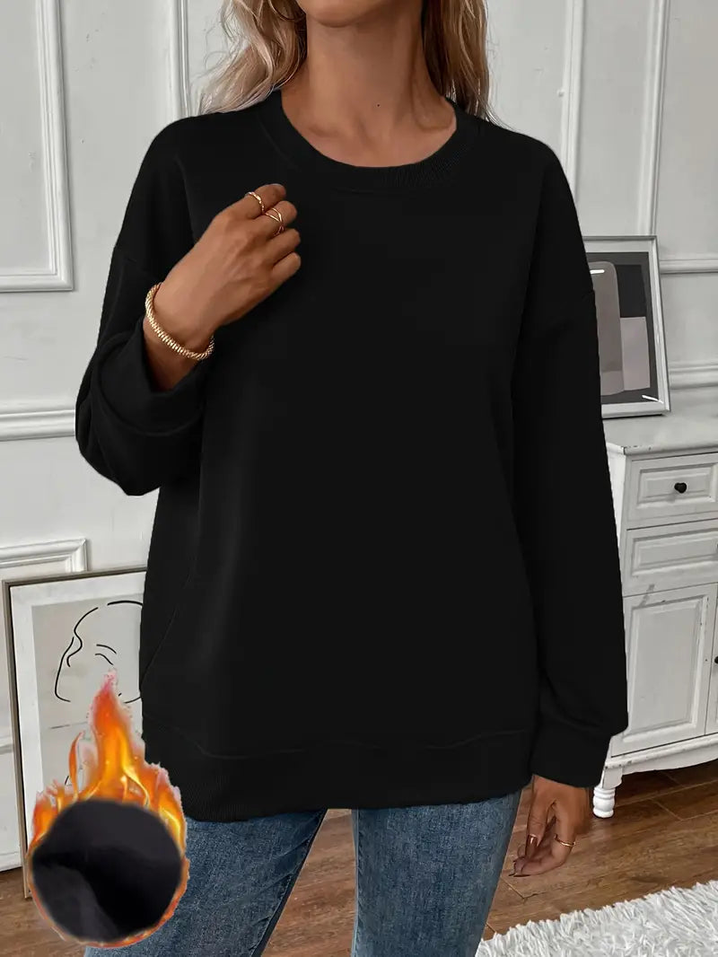 Jolene | Casual Oversized Sweatshirt van Katoen