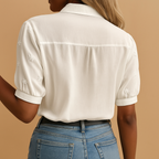 Elise | Trendy witte dames blouse