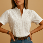 Elise | Trendy witte dames blouse